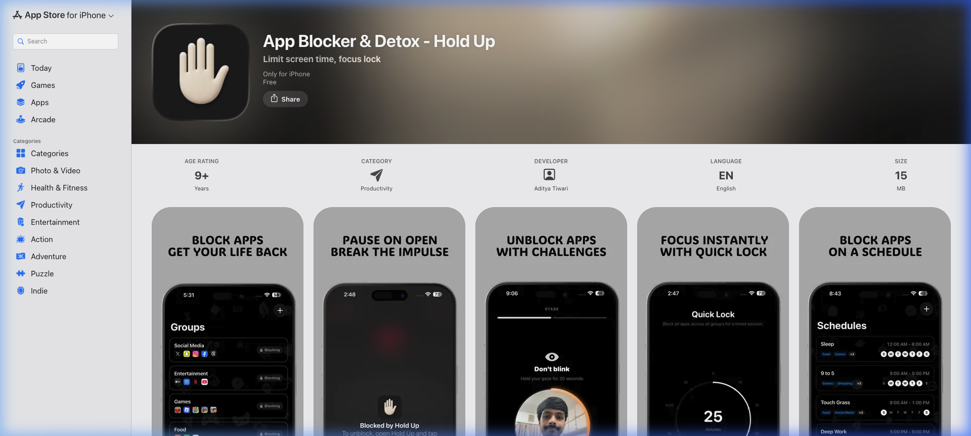 Hold Up hero screenshot